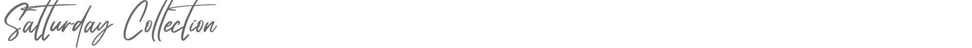 Sample characters Satturday Collection Font